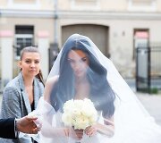 Justinos Kazlauskytės ir Jono Po&scaron;kaus vestuvių akimirka