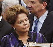 Eduardo Camposo laidotuvėse Brazilijos prezidentė Dilma Rousseff 