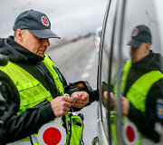 Kelių policijos dieninis reidas Vilniaus vakariniame aplinkkelyje