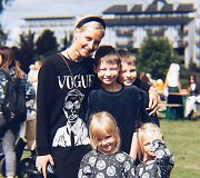 Ieva Arnauskienė su vaikais