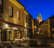 Simonas Rudaminas, Vakaras Vilniaus senamiestyje
