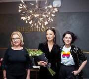 Agnės Kuzmickaitės užra&scaron;inės pristatymo akimirka