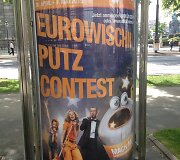 Eurovizinis švaros akcijos plakatas Vienoje