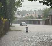 Liūties užpilta Dzialo&scaron;yno vietovė Lenkijoje