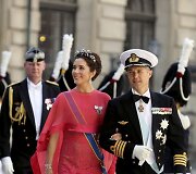 Danijos princas Frederikas su žmona princese Mary