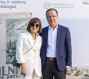 Parodos &bdquo;Vilnius amžinai. Dailės kūrinių ir vadovų po miestą dialogas&ldquo; svečiai