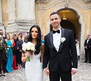 Justinos Kazlauskytės ir Jono Po&scaron;kaus vestuvių akimirka