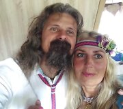 Vilija &Scaron;abunkaitė su vyru Saugirdu Petruliu