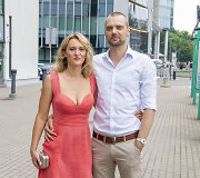 Tadas Vidmantas su žmona Lina