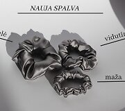 Ugnės Narkutės siūtos &scaron;ilkinės plaukų gumutės