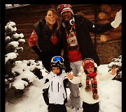 Mariah Carey ir Nickas Canonnas su vaikais