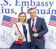 JAV ambasada Lietuvoje minėjo 246-ąją JAV Nepriklausomybės dieną