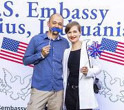 JAV ambasada Lietuvoje minėjo 246-ąją JAV Nepriklausomybės dieną