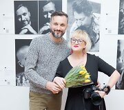 Parodos &bdquo;100 tikrų žmonių portretų&ldquo; akimirka