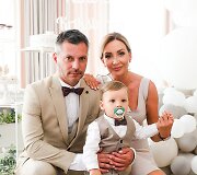 Gerdos ir Andriaus Žemaičių sūnaus Nikolo krik&scaron;tynų akimirkos