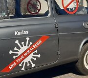 &bdquo;Boružėlė&ldquo; ZAZ 965 vardu Karlas  &ndash; agitacinis ginklas su korona virusu