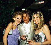 Rodas Stewartas su buvusia žmona Alana Stewart ir dukra Kimberly Stewart