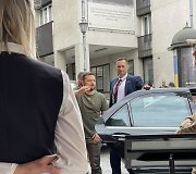 Volodymyras Zelenskis Vilniaus Pilies gatvėje