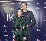 Agnė Jagelavičiūtė su vyru Mantu Volkumi