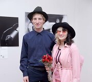 Parodos &bdquo;100 tikrų žmonių portretų&ldquo; akimirka