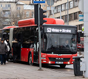 Vilniuje &ndash; vie&scaron;ojo transporto vairuotojų streikas