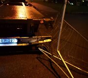 Klaipėdoje sulaikytas vielinę tvorą tempęs vilkikas