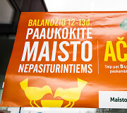 Vilniečiai raginami aukoti maisto produktus skurstantiems