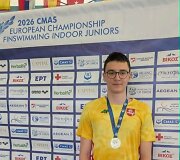 Lietuvos sportininkas Michail &Scaron;i&scaron;ko tapo Europos jaunių plaukimo su pelekais vicečempionu