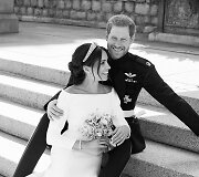 Oficiali princo Harry ir Meghan Markle vestuvių nuotrauka 