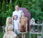 Inga ir Aivaras Stumbrai su vaikais Estela Ir Gabrieliumi