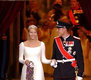 Norvegijos princas Haakonas su princese Mette-Marit