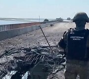 Apgadintas tiltas į Krymą