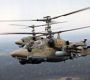 Rusijos kariuomenėje naudojamas sraigtasparnis &bdquo;Ka-52&ldquo;