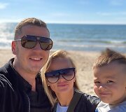 Emerita Pankė su vyru Roku ir sūnumi