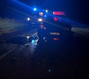Avarija netoli Alytaus: automobilis rėžėsi į ūkininko padargus