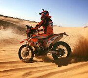 Motociklininkas Arūnas Gelažninkas Merzouga ralyje