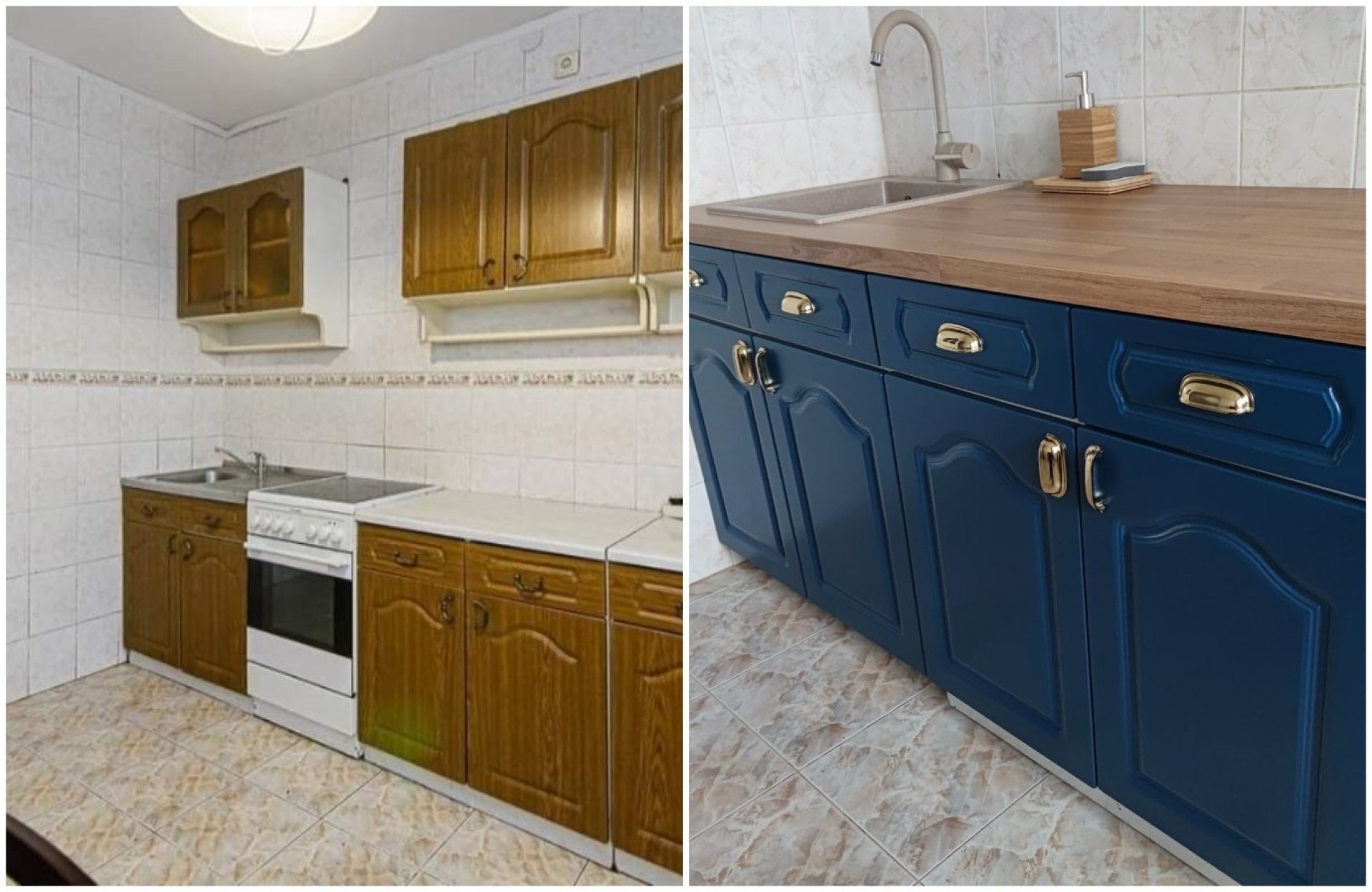 Virtuvė prieš ir po