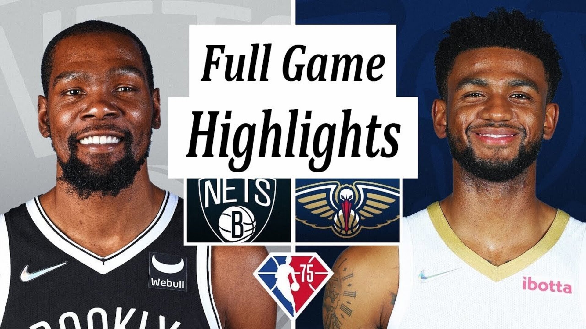 Brooklyn Nets vs. New Orleans Pelicans Full Game Highlights | NBA Season  2021-22 | Video | 15min.lt