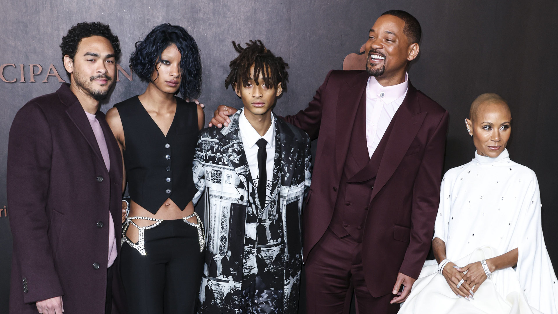 Willas ir Jada Pinkett su vaikais – Trey, Willow ir Jadenu / Vida Press nuotrauka