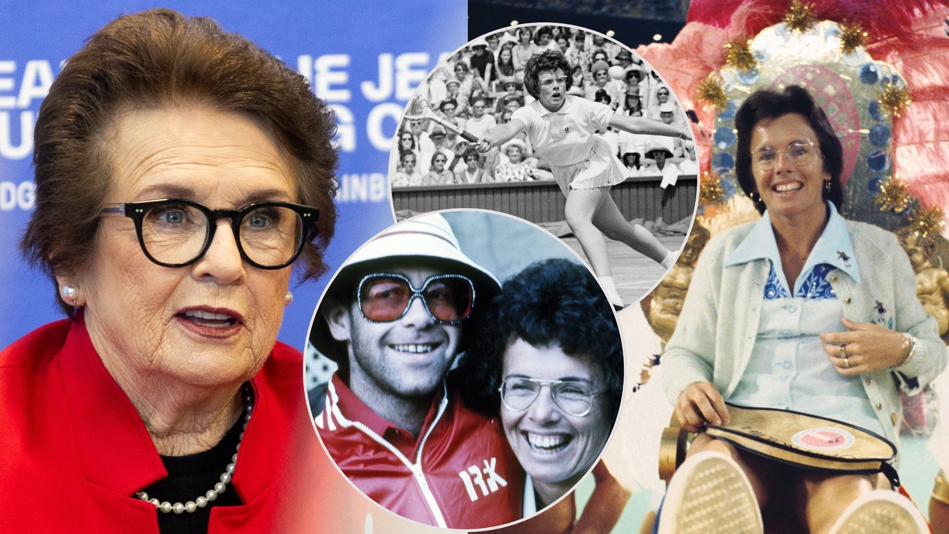 Billie Jean King ir Eltonas Johnas / Getty ir Skirmanto Lisausko BNS nuotr.