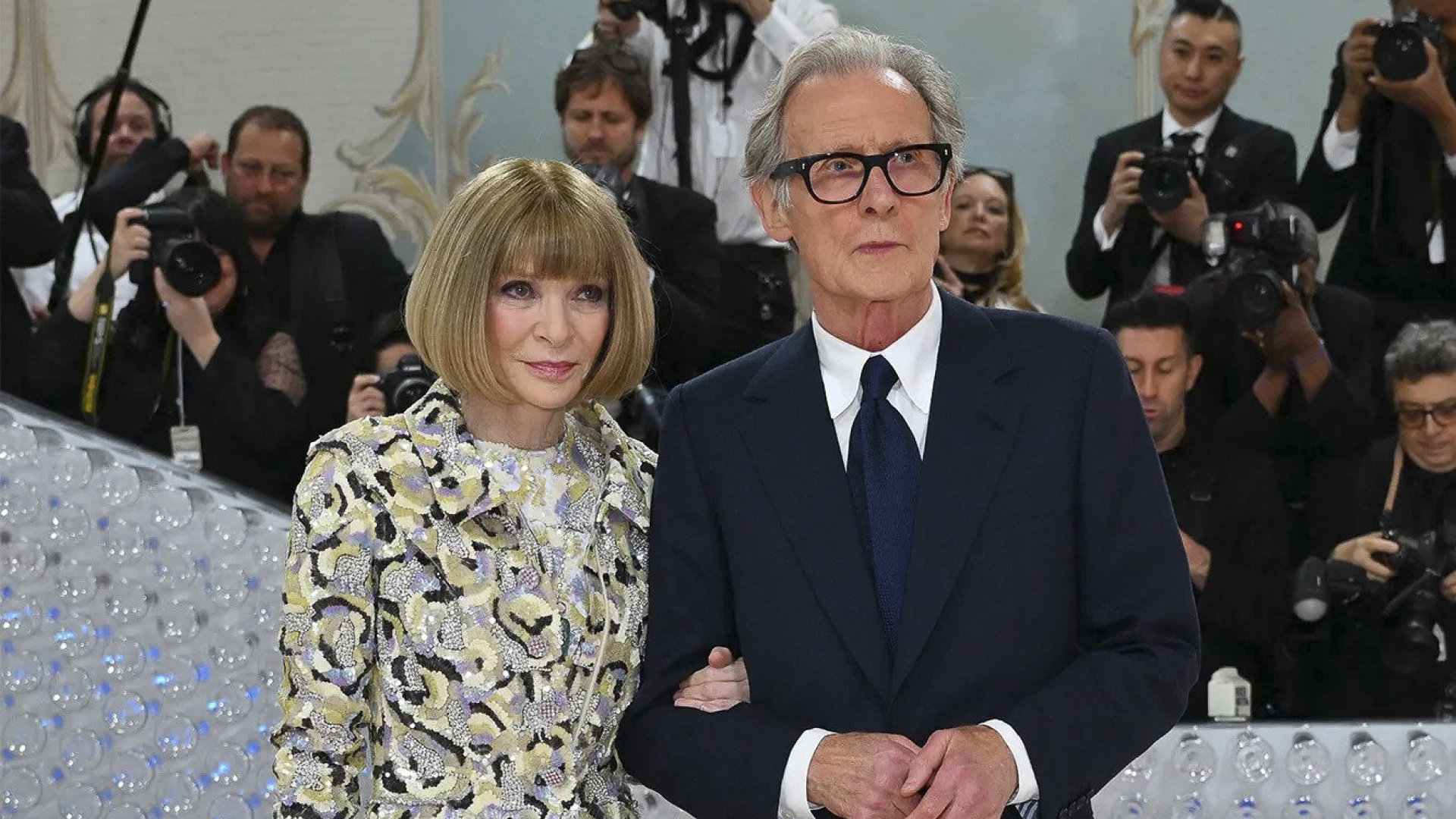 Anna Wintour ir Billas Nighy šiemetiniame „Met Gala“ pokylyje / Vida Press nuotrauka