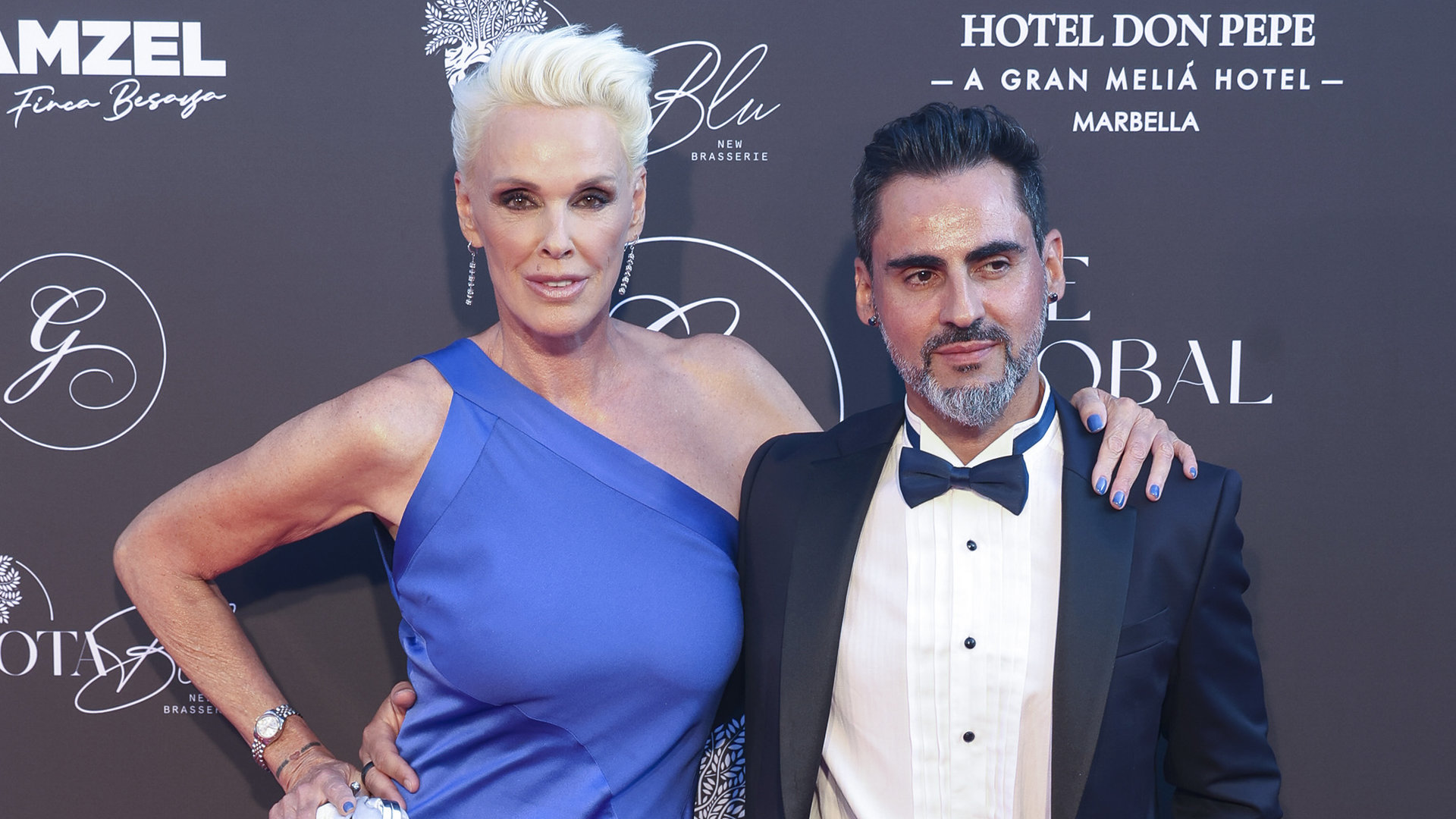 Brigitte Nielsen ir Mattia Dessi / Getty nuotrauka