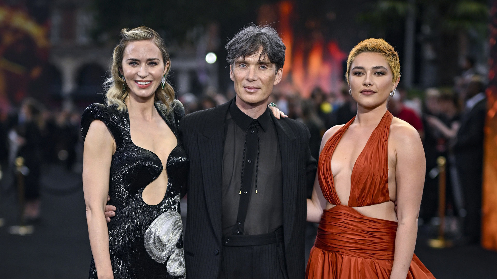 Emily Blunt, Cilianas Murphy ir Florence Pugh / Getty nuotrauka