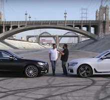 „Motor Trend“ apžvalga: BMW 7 prieš S klasės „Mercedes-Benz“