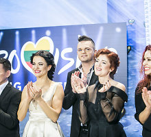 Devintosios „Eurovizijos“ atrankos laidos akimirka