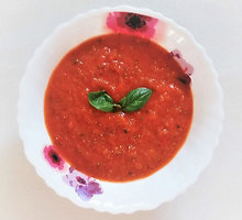 Šalta trinta veganiška pomidorų sriuba