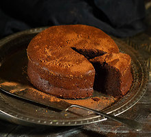 Šventinis šokoladinis migdolų pyragas