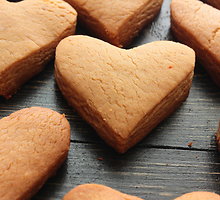 Sausainiai „migdolinės širdys“