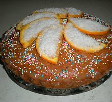 Norvegiškas Velykų pyragas su apelsinais ir šokoladu