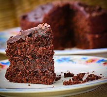 Šokoladinis burokėlių pyragas su grikiais